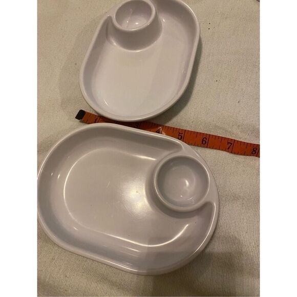 Set Of 6 Toddler Snack Plates Divided Plastic Section Kitchenware Everyday - Picture 4 of 8